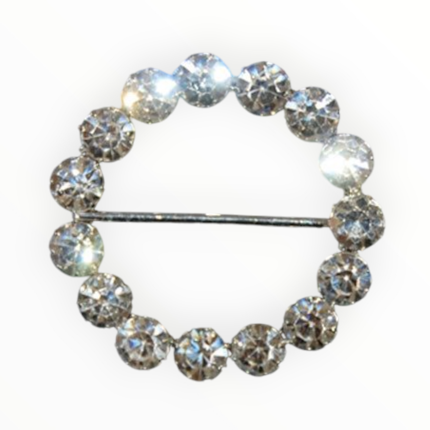 Rhinestone Circle Buckle