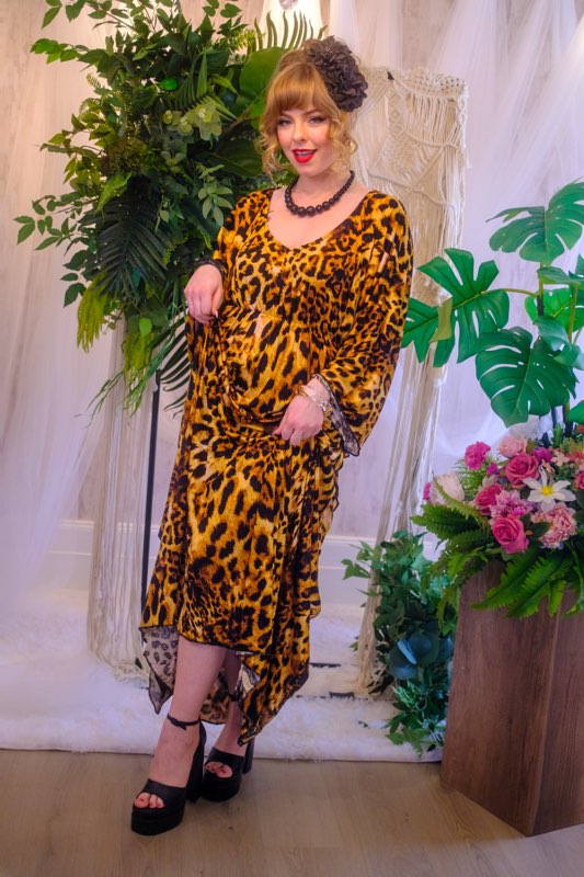 Carmen Caftan - Leopard Print