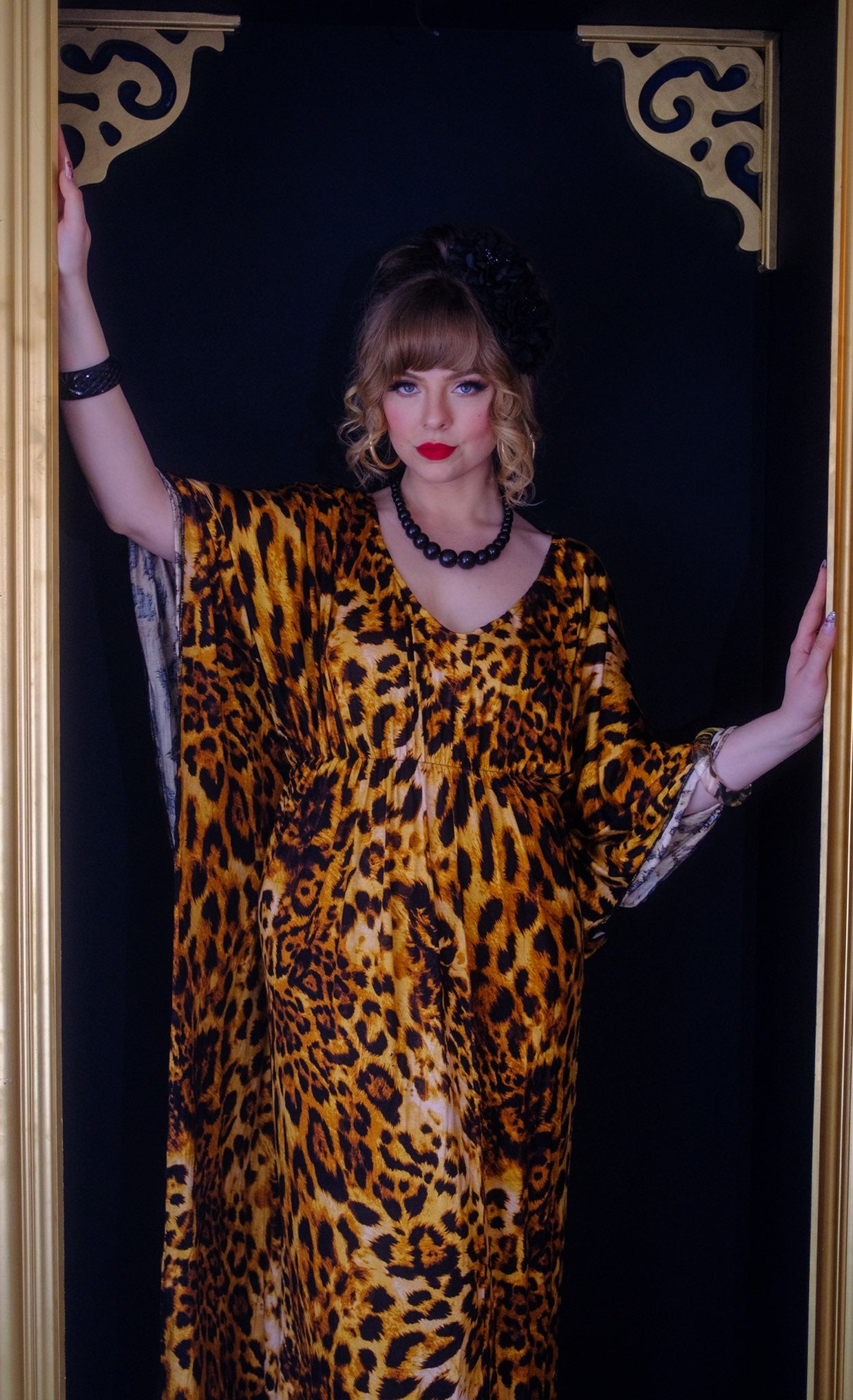Carmen Caftan - Leopard Print