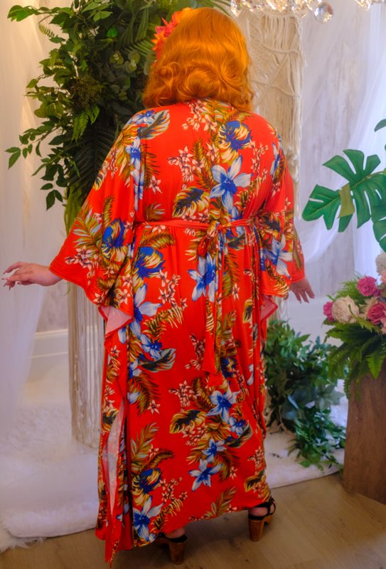 Carmen Caftan - Red Floral