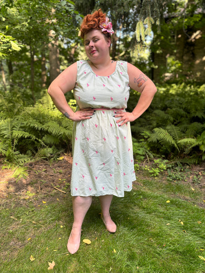 Judy Dress - Green Seersucker Judy Dress - Green Seersucker