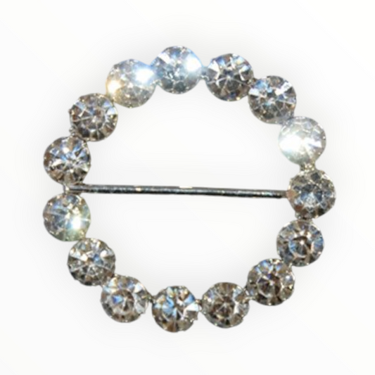 Rhinestone Circle Buckle