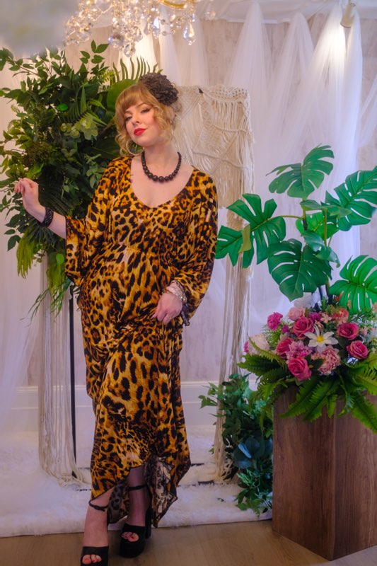 Carmen Caftan - Leopard Print