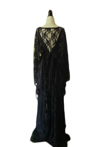 Carmen Caftan - Black Lace - Retro Peaches