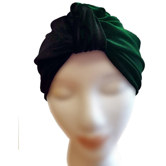 Velvet Turban - Emerald - Retro Peaches Vintage Dresses