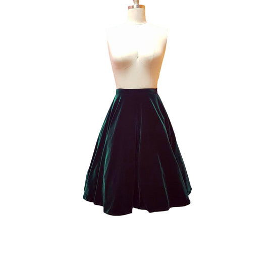 Ethel Skirt - Emerald - Retro Peaches